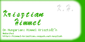 krisztian himmel business card